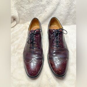 Johnston & Murphy Aristocraft Wingtip Oxford Size 11 Burgundy